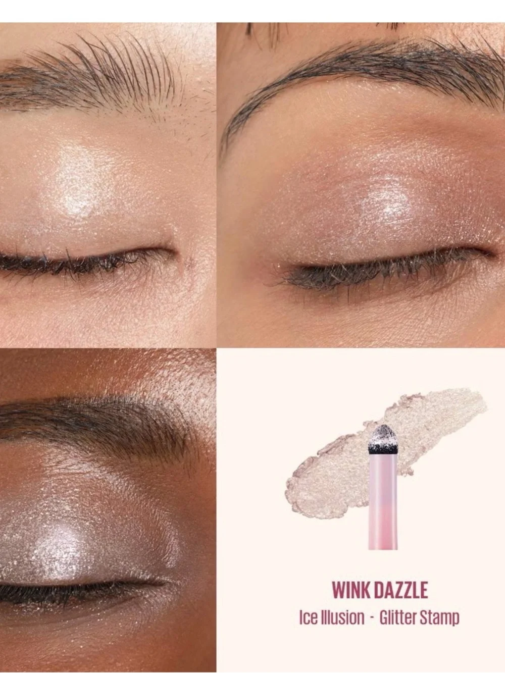 Sephora BUNDLE Pink Dual-Ended Highlighting Stamp - Champagne Beige